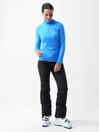 SPORTALM | Damen Unterzieh Zipshirt im Allover-Flockprint | 